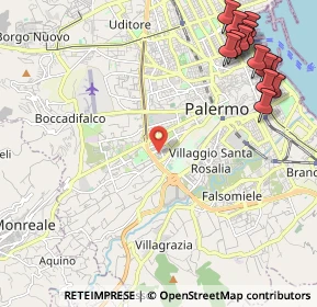 Mappa Via Michelangelo Falvetto, 90129 Palermo PA, Italia (3.32714)