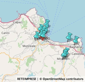 Mappa Via Roberto Indovina, 90127 Palermo PA, Italia (6.305)