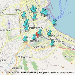 Mappa Via Roberto Indovina, 90127 Palermo PA, Italia (2.16188)