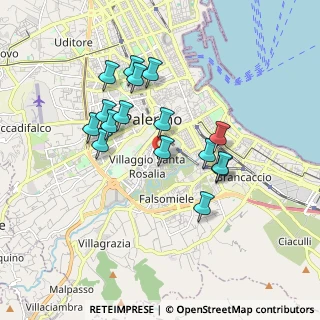 Mappa Via Roberto Indovina, 90127 Palermo PA, Italia (1.77625)