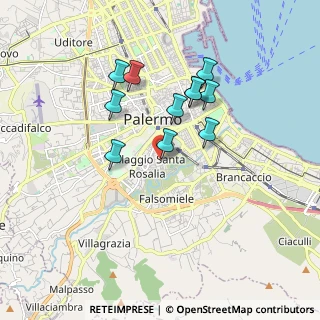 Mappa Via Roberto Indovina, 90127 Palermo PA, Italia (1.69636)