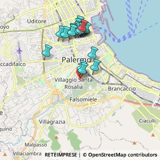 Mappa Via Roberto Indovina, 90127 Palermo PA, Italia (2.181)