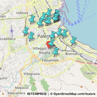 Mappa Via Roberto Indovina, 90127 Palermo PA, Italia (2.1935)