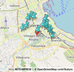 Mappa Via Roberto Indovina, 90127 Palermo PA, Italia (1.52929)