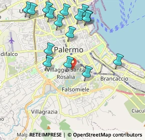 Mappa Via Roberto Indovina, 90127 Palermo PA, Italia (2.55313)