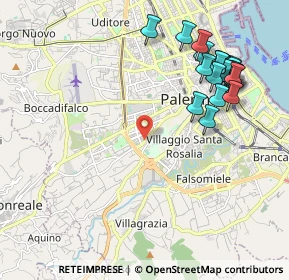 Mappa Via Palmerino, 90128 Palermo PA, Italia (2.6025)