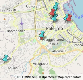 Mappa Via Palmerino, 90128 Palermo PA, Italia (2.88917)