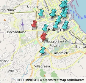 Mappa Via Palmerino, 90128 Palermo PA, Italia (2.27625)