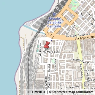 Mappa Via Pacinotti, 48, 89129 Reggio di Calabria, Reggio di Calabria (Calabria)