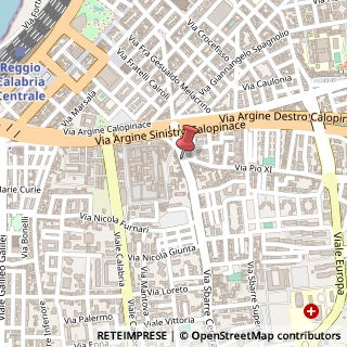 Mappa Via Sbarre Centrali, 36, 89133 Reggio di Calabria, Reggio di Calabria (Calabria)