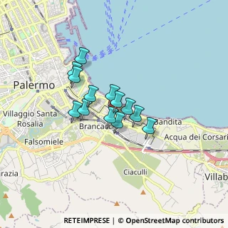 Mappa Via Enrico Hassan, 90123 Palermo PA, Italia (1.25308)