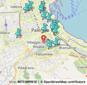 Mappa Via Giovanbattista Ughetti, 90127 Palermo PA, Italia (2.11267)