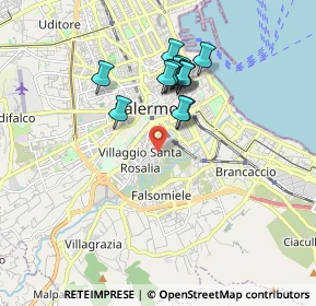 Mappa Via Giovanbattista Ughetti, 90127 Palermo PA, Italia (1.65857)