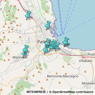 Mappa Via Giovanbattista Ughetti, 90127 Palermo PA, Italia (3.00727)