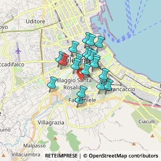 Mappa Via Giovanbattista Ughetti, 90127 Palermo PA, Italia (1.293)