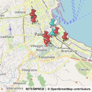 Mappa Via Giovanbattista Ughetti, 90127 Palermo PA, Italia (1.94)