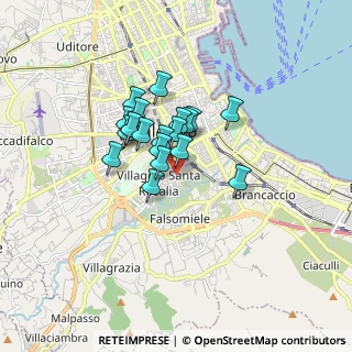 Mappa Via Giovanbattista Ughetti, 90127 Palermo PA, Italia (1.2775)