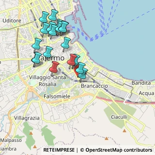 Mappa Largo Ercole Pietro, 90124 Palermo PA, Italia (2.343)