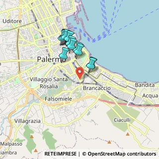Mappa Largo Ercole Pietro, 90124 Palermo PA, Italia (1.74462)