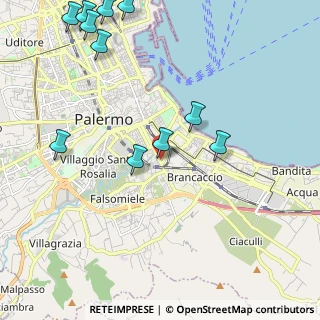 Mappa Largo Ercole Pietro, 90124 Palermo PA, Italia (2.97727)
