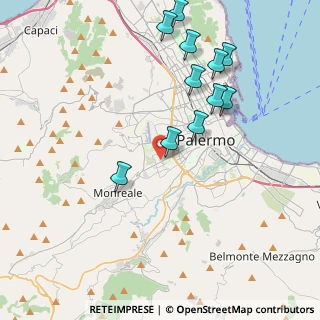 Mappa Via Generale Domenico Chinnici, 90135 Palermo PA, Italia (4.68909)
