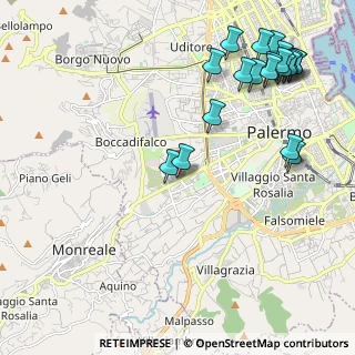 Mappa Via Generale Domenico Chinnici, 90135 Palermo PA, Italia (3.0385)