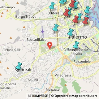 Mappa Via Generale Domenico Chinnici, 90135 Palermo PA, Italia (3.69235)