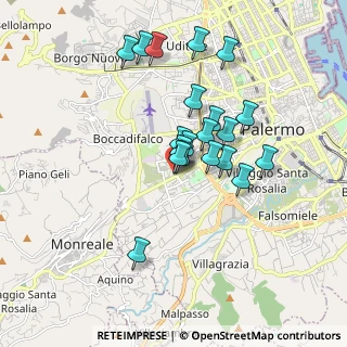 Mappa Via Generale Domenico Chinnici, 90135 Palermo PA, Italia (1.6775)