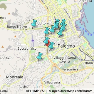 Mappa Viale regione siciliana 751 n.o, 90135 Palermo PA, Italia (1.5925)