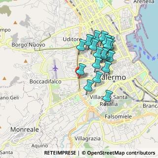 Mappa Viale regione siciliana 751 n.o, 90135 Palermo PA, Italia (1.709)