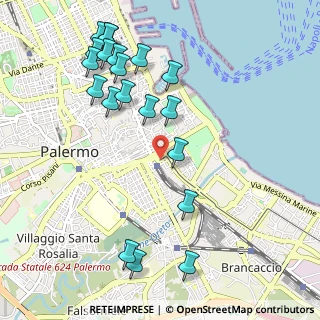Mappa Via P. Balsamo, 90123 Palermo PA, Italia (1.329)