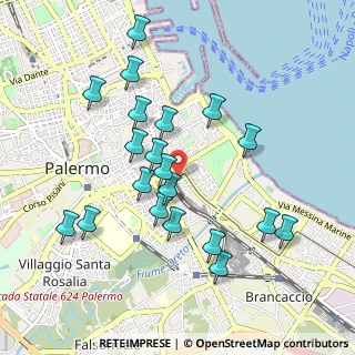 Mappa Via P. Balsamo, 90123 Palermo PA, Italia (1.0565)