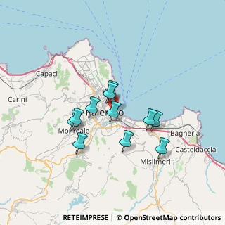 Mappa Via P. Balsamo, 90123 Palermo PA, Italia (6.1)