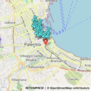 Mappa Via P. Balsamo, 90123 Palermo PA, Italia (1.52333)