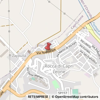 Mappa Via Nazionale, 181, 98070 Capri Leone, Messina (Sicilia)