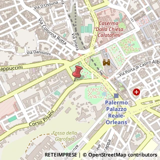 Mappa Piazza Indipendenza,  10, 90129 Palermo, Palermo (Sicilia)
