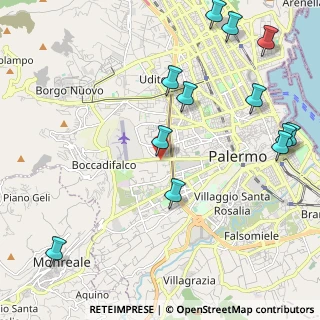 Mappa Via Aurelio F. di Bella, 90135 Palermo PA, Italia (3.0175)