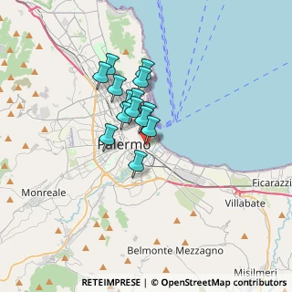 Mappa Via Rocco Pirri, 90127 Palermo PA, Italia (2.56714)