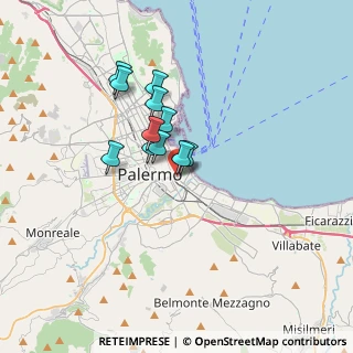Mappa Via Rocco Pirri, 90127 Palermo PA, Italia (2.69455)