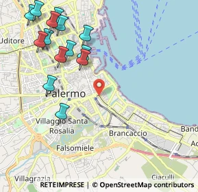 Mappa Via Rocco Pirri, 90127 Palermo PA, Italia (2.81)