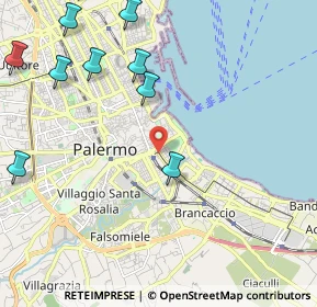 Mappa Via Rocco Pirri, 90127 Palermo PA, Italia (3.26182)