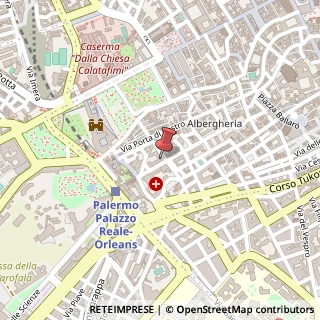 Mappa Piazza Alessandro Vanni,  10, 90134 Palermo, Palermo (Sicilia)
