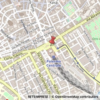 Mappa Via palmeri niccolo' 11, 90123 Palermo, Palermo (Sicilia)