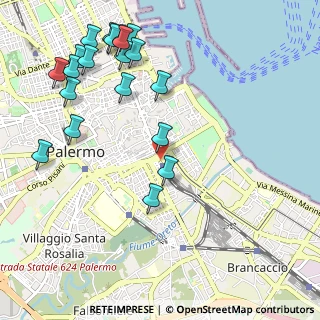 Mappa Stazione Centrale Palermo, 90123 Palermo PA, Italia (1.4345)