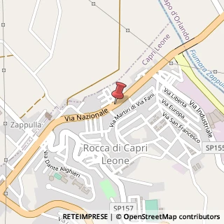 Mappa Via Nazionale, 121, 98070 Capri Leone, Messina (Sicilia)