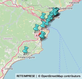 Mappa Via Superiore al Castello, 17028 Spotorno SV, Italia (6.95529)