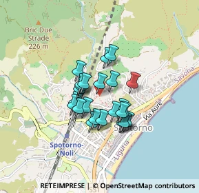 Mappa Via Superiore al Castello, 17028 Spotorno SV, Italia (0.28519)