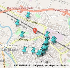 Mappa Via Pelacano, 47122 Forlì FC, Italia (0.545)
