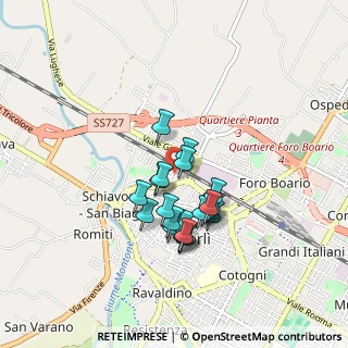 Mappa Via Pelacano, 47122 Forlì FC, Italia (0.689)