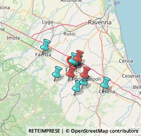 Mappa Via Pelacano, 47122 Forlì FC, Italia (7.29667)